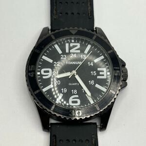 Black & Silver Titanium Men's Watch